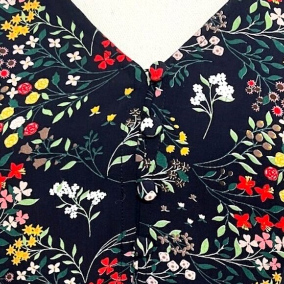 Walker & Wade Alana Maxi Dress in Black Floral Boho Retro Resortwear Travel Sm - Picture 5 of 9